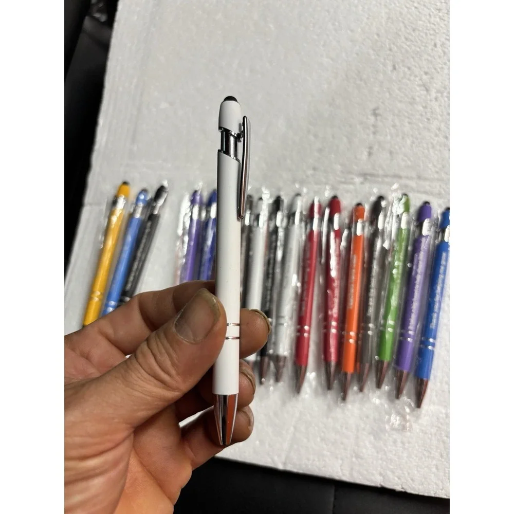 Lot of Teacher Appreciation Stylus Pens Assorted Colors Ballpoint Gift Pack
